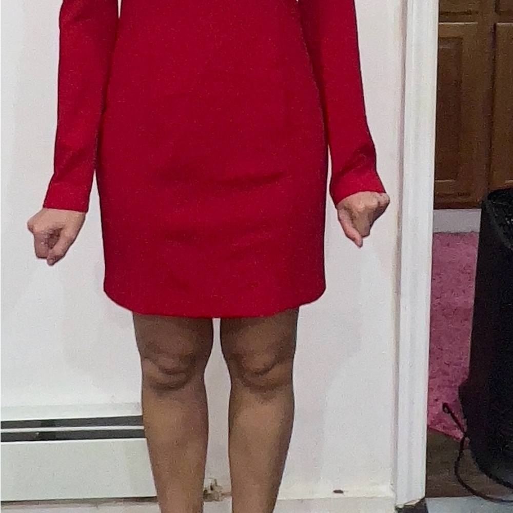Black Halo Red Mini Dress - Picture 5 of 7